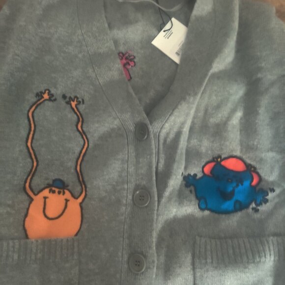 Chinti & Parker X  Mr Men Collab cardigan size LL New - Picture 2 of 5